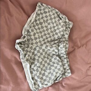 Old navy-Checkered Gray and White Shorts